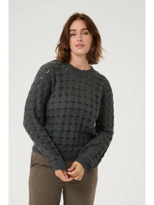 Kaffe Sweter "Elena" w kolorze antracytowym rozmiar: XL