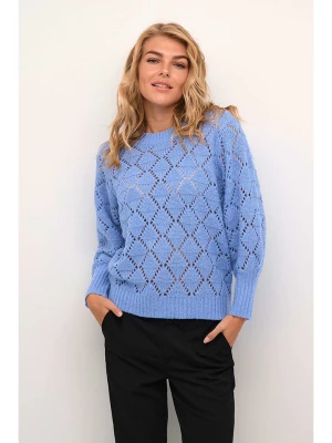 Kaffe Sweter "Joanna" w kolorze niebieskim rozmiar: S