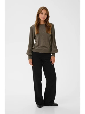 Kaffe Sweter w kolorze brązowym rozmiar: S