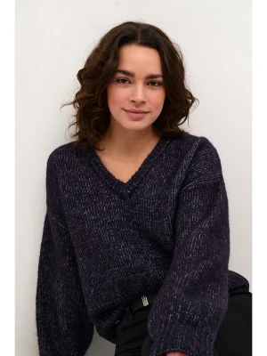 Kaffe Sweter w kolorze granatowym rozmiar: XL