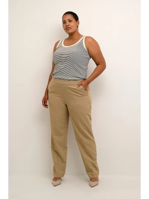 Kaffe Top w kolorze kremowo-czarnym rozmiar: XL