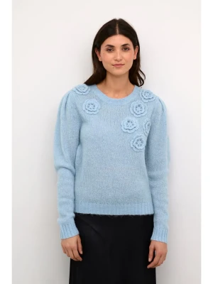 Kaffe Wełniany sweter "Osa" w kolorze błękitnym rozmiar: L