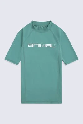 Kai koszulka UV dla dzieci do pływania z krótkim rękawem - Green Animal