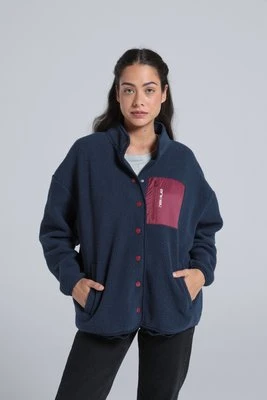 Kaia damski polar z materiału pochodzącego z recyklingu - Navy Animal