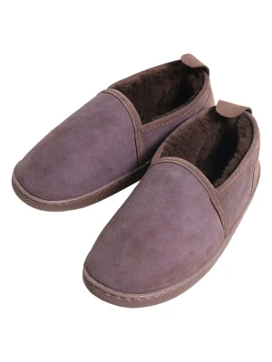 Kaiser Naturfellprodukte H&L Kapcie wełniane "Helsinki" w kolorze brązowym rozmiar: 37