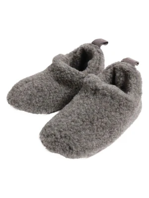Kaiser Naturfellprodukte Kapcie "Cody" w kolorze szarym rozmiar: 40/41