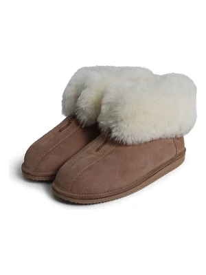 Kaiser Naturfellprodukte Kapcie wełniane "Alta" w kolorze jasnobrązowym rozmiar: 36