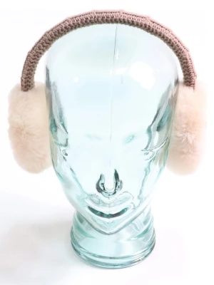 Kaiser Naturfellprodukte Nauszniki w kolorze beżowym rozmiar: onesize