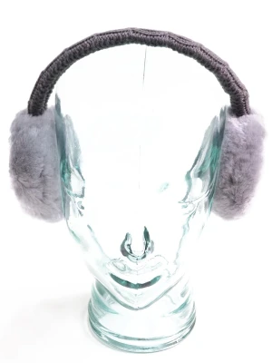 Kaiser Naturfellprodukte Nauszniki w kolorze szarym rozmiar: onesize