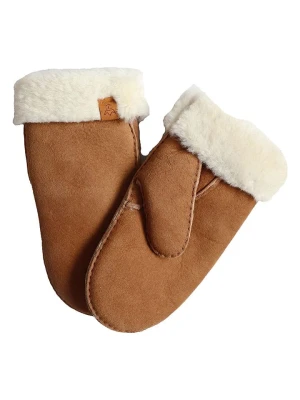 Kaiser Naturfellprodukte Wełniane rękawiczki w kolorze jasnobrązowym rozmiar: 11