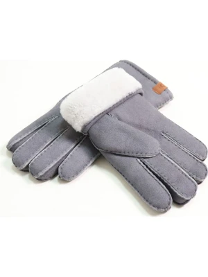 Kaiser Naturfellprodukte Wełniane rękawiczki w kolorze szarym rozmiar: 8,5