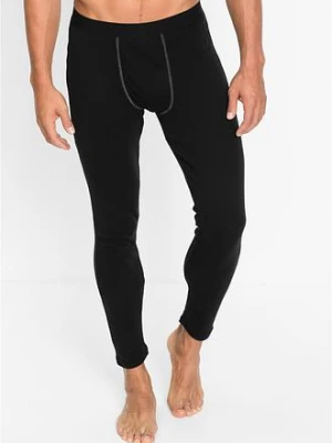 Kalesony z prążkowanej bawełny, z długimi nogawkami bonprix