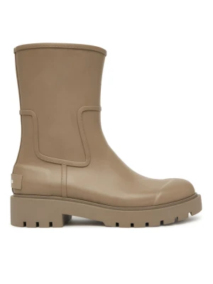 Kalosze Calvin Klein Jeans Mid Rainboot Rubber YW0YW02004 Brązowy