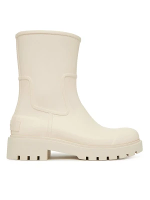 Kalosze Calvin Klein Jeans Mid Rainboot Rubber YW0YW02004 Écru Kremowy