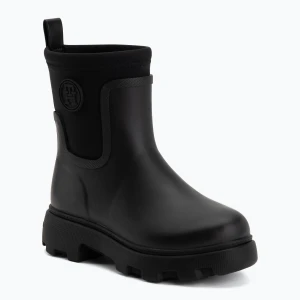 Kalosze damskie Tommy Hilfiger Stamp Warm Ankle black
