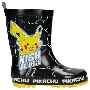 Czarne kalosze dziecięce pikachu Bartek 86702-11