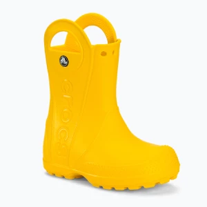 Kalosze dziecięce Crocs Handle It Rain Boot Kids yellow