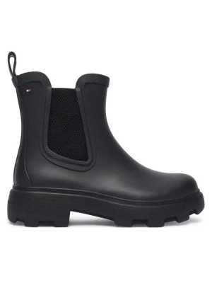 Kalosze Tommy Hilfiger Flag Cleated FW0FW09387 Czarny