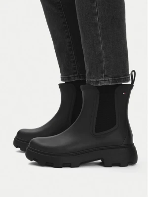 Kalosze Tommy Hilfiger Flag Cleated FW0FW09387 Czarny