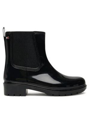 Kalosze Tommy Hilfiger Flag Hardware FW0FW08966 Czarny