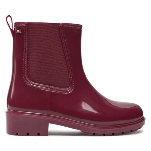 Kalosze Tommy Hilfiger Flag Rainboot FW0FW08213 Bordowy