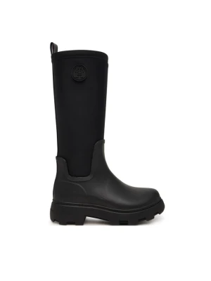 Kalosze Tommy Hilfiger Th Stamp Warm Knee Rain Boot FW0FW09678 Czarny