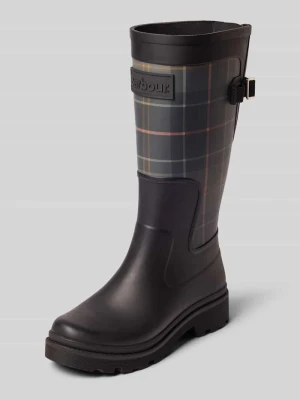 Kalosze z naszywką z logo Barbour Czarny
