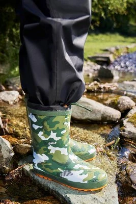 Kalosze zimowe dziecięce z nadrukiem - Green Mountain Warehouse