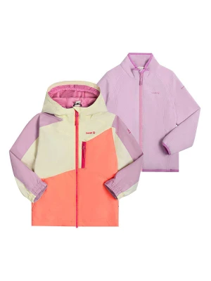 Kamik Kurtka przeciwdeszczowa 3w1 w kolorze pomarańczowo-żółto-fioletowym rozmiar: 116