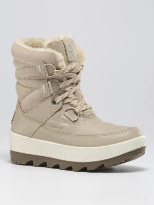 Kamik Skórzane kozaki zimowe "Celestem" w kolorze beżowym rozmiar: 37