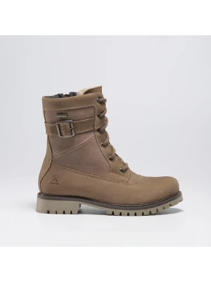 Kamik Skórzane kozaki zimowe "Roguemid" w kolorze jasnobrązowym rozmiar: 37