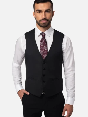 KAMIZELKA BERNET SLIM FIT CZERŃ Recman