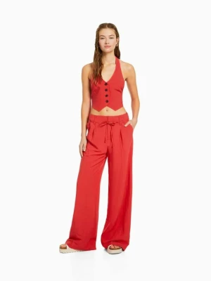 Kamizelka Bershka czerwony