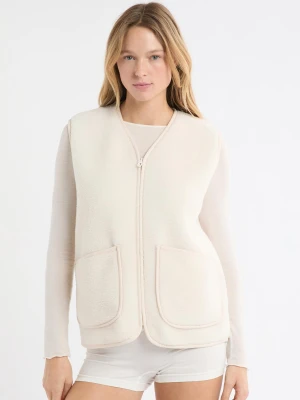 Kamizelka bez rękawów z efektem sherpa Etam