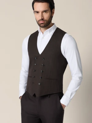 Kamizelka Brązowa Wełniana Arrecife Lancerto