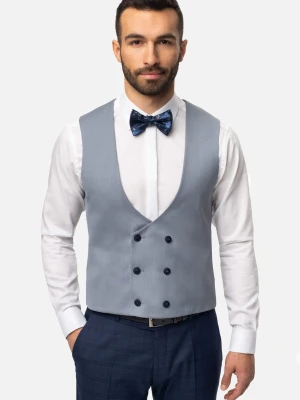 KAMIZELKA CAMBRE SLIM FIT SZAROŚĆ Recman
