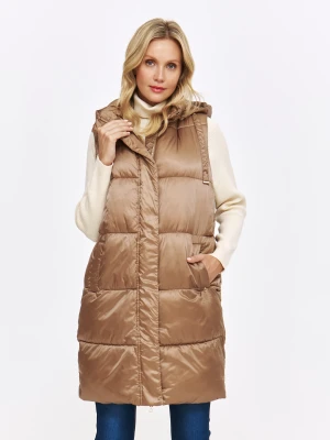 Kamizelka damska beżowa - SKA2812BE kamizelka - TOP SECRET - Odzieżowy sklep internetowy TOP SECRET