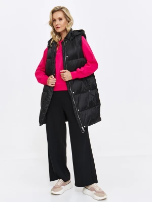 Kamizelka damska czarna - SKA2813CA kamizelka - TOP SECRET - Odzieżowy sklep internetowy TOP SECRET