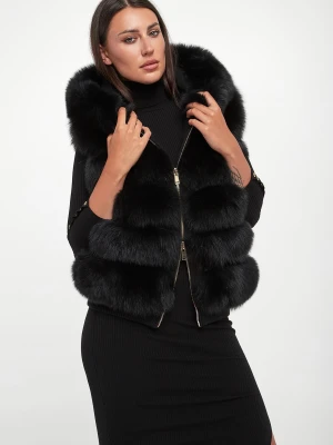 Kamizelka damska futrzana dwustronna z lisa SUPREMA