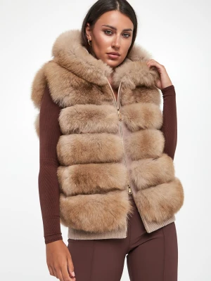 Kamizelka damska futrzana z lisa dwustronna SUPREMA