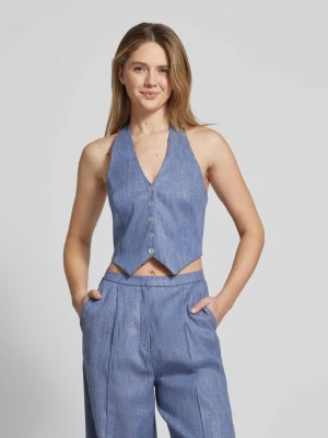 Kamizelka do garnituru z głębokim dekoltem w serek Swing