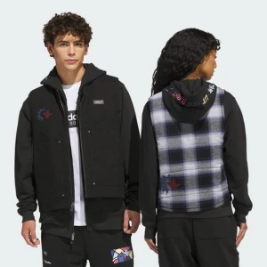 KAMIZELKA DWUSTRONNA W KRATĘ SKATEBOARDING x MARK GONZALES Adidas czarny