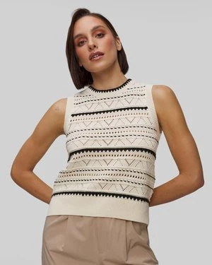 Kamizelka Dzianinowa Damska Varley Athena Pointelle Knit Vest