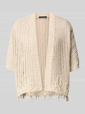 Kamizelka dzianinowa o kroju open z rękawem 1/2 Oui