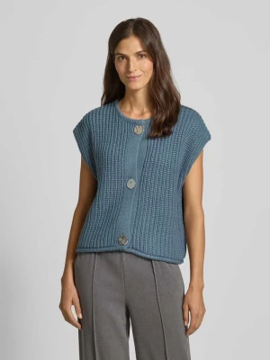 Kamizelka dzianinowa o kroju regular fit z dodatkiem wełny model „Norma” b.Young