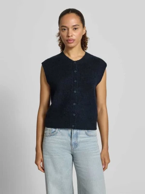 Kamizelka dzianinowa o kroju regular fit z mieszanki wełny model 'LULU' Selected