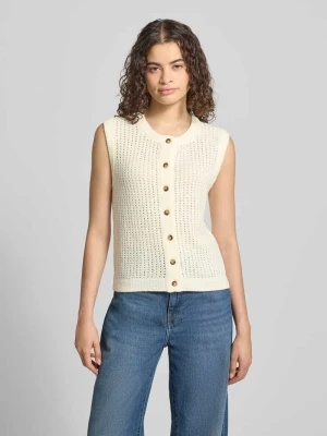 Kamizelka dzianinowa o kroju slim fit z mieszanki bawełny Marc O'Polo DENIM