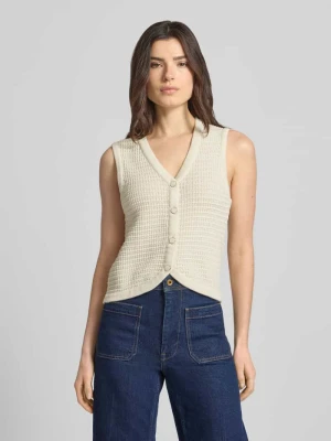 Kamizelka dzianinowa z dekoltem w serek Model 'MIKALA' b.Young