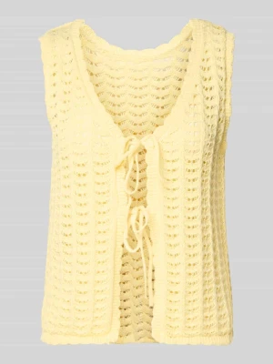 kamizelka dzianinowa z wiązaniem model 'DOSIA' Ichi