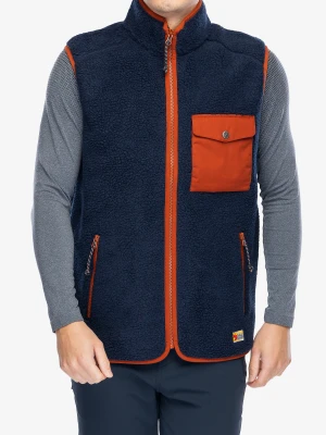 Kamizelka Fjallraven Vardag Pile Fleece Vest - navy/autumn leaf